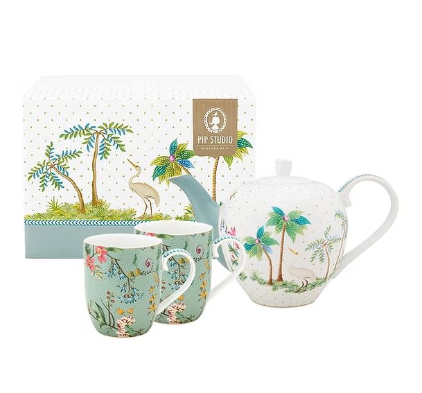 Tea Set Pequeno com 3 Peças Flowers - Jolie - Pip Studio