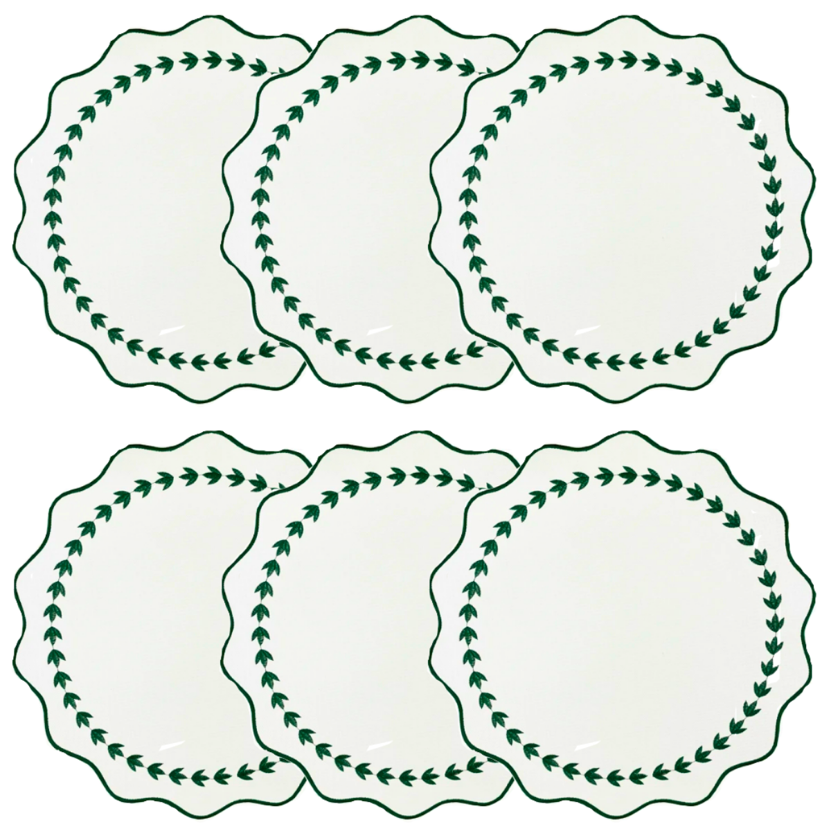 Jogo Americano - Impermeável Redondo Verde