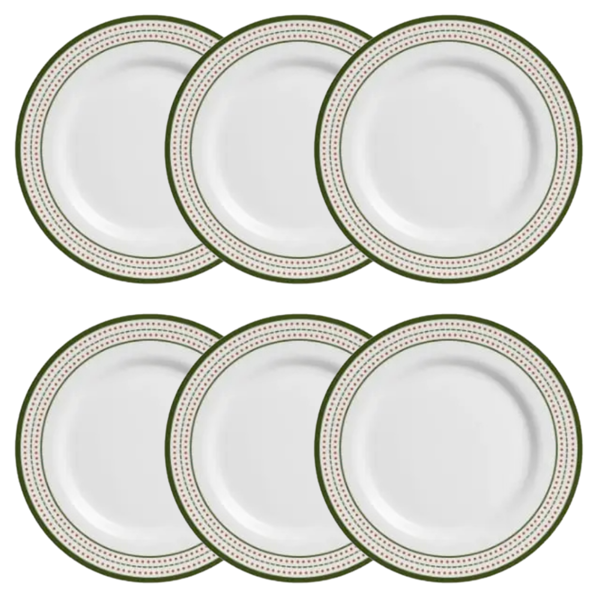 Prato de Sobremesa - Christmas Dots - 19cm