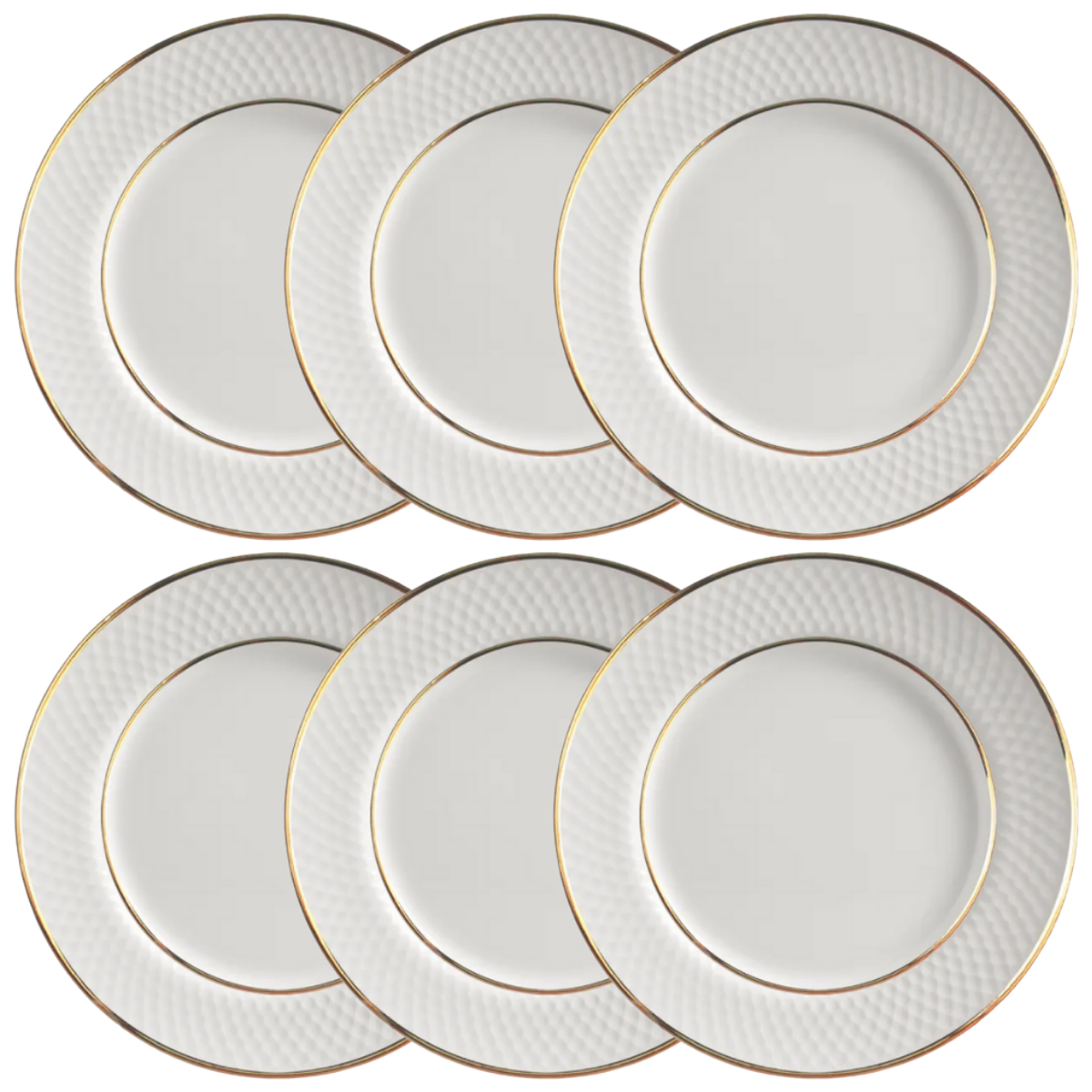 Prato de Sobremesa - Split Gold - 21cm