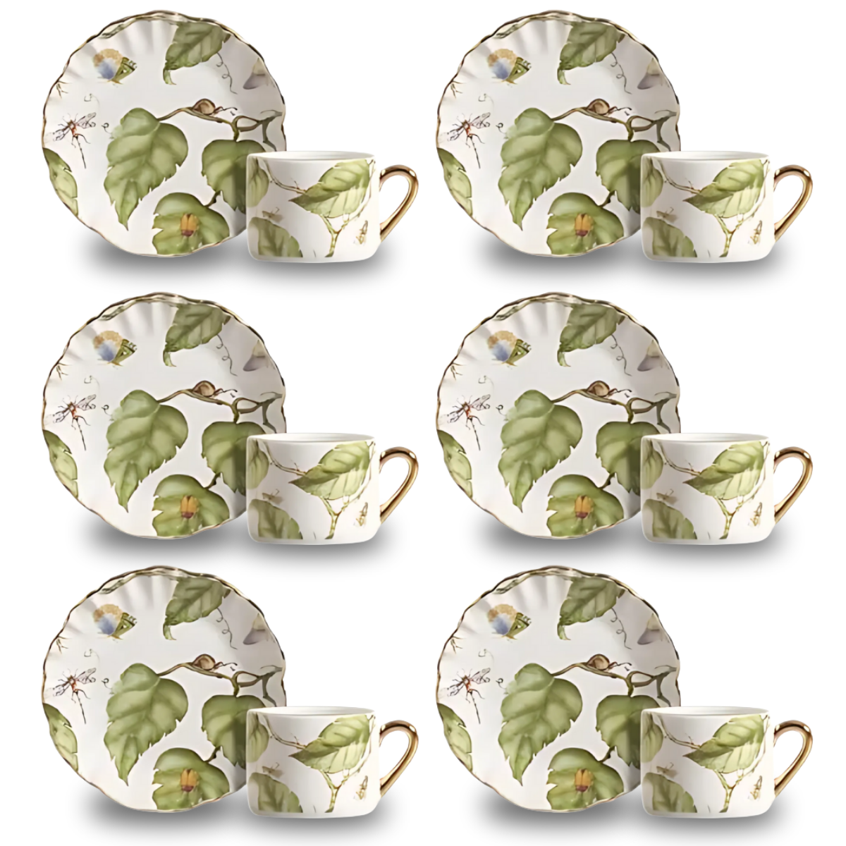 Xícara de Café c/ Pires - Botanique - 80ml