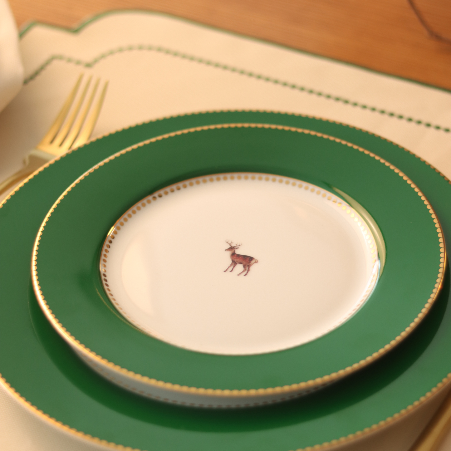 Prato de Sobremesa - Verde Escuro - Love Birds - Pip Studio