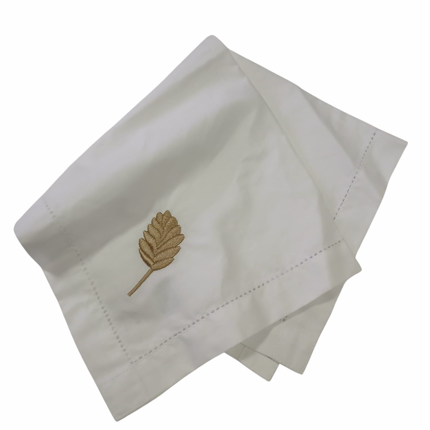 Guardanapo - Ponto Ajour Ramo Bege - 40x40cm