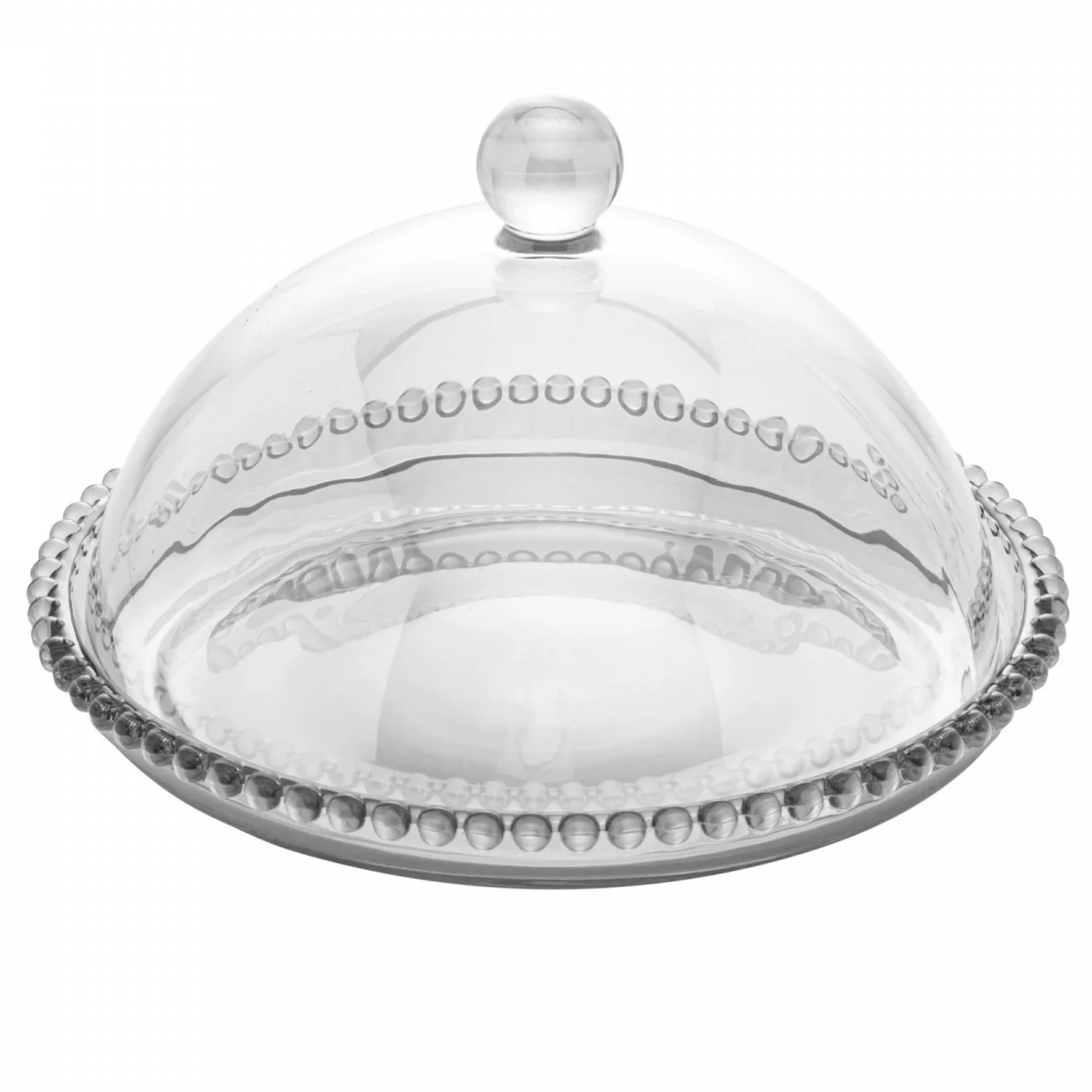 Quejeira Cristal Pearl Wolff – Design de Bolinhas 20x12cm