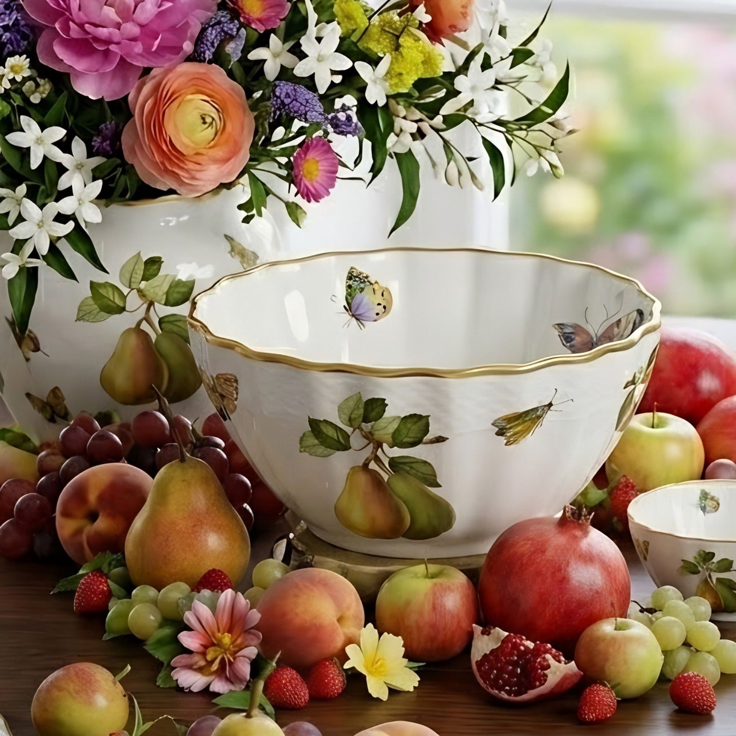 Set 2 Bowls Botanic Quince – Elegância e Natureza à Mesa
