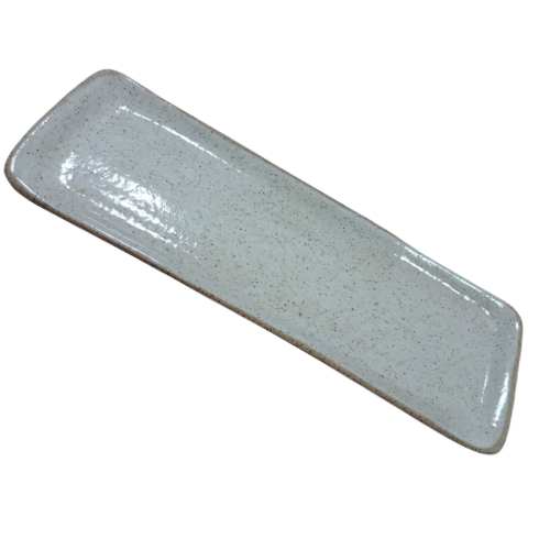 Régua Baixa - Branco Brilho - Cerâmica Artesanal - 33cm