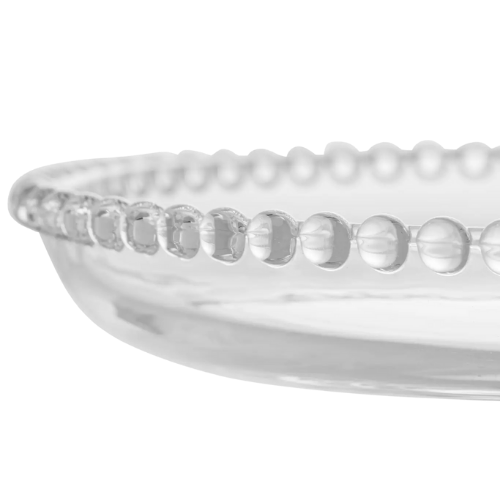 Prato de Cristal c/ Pé - Pearl