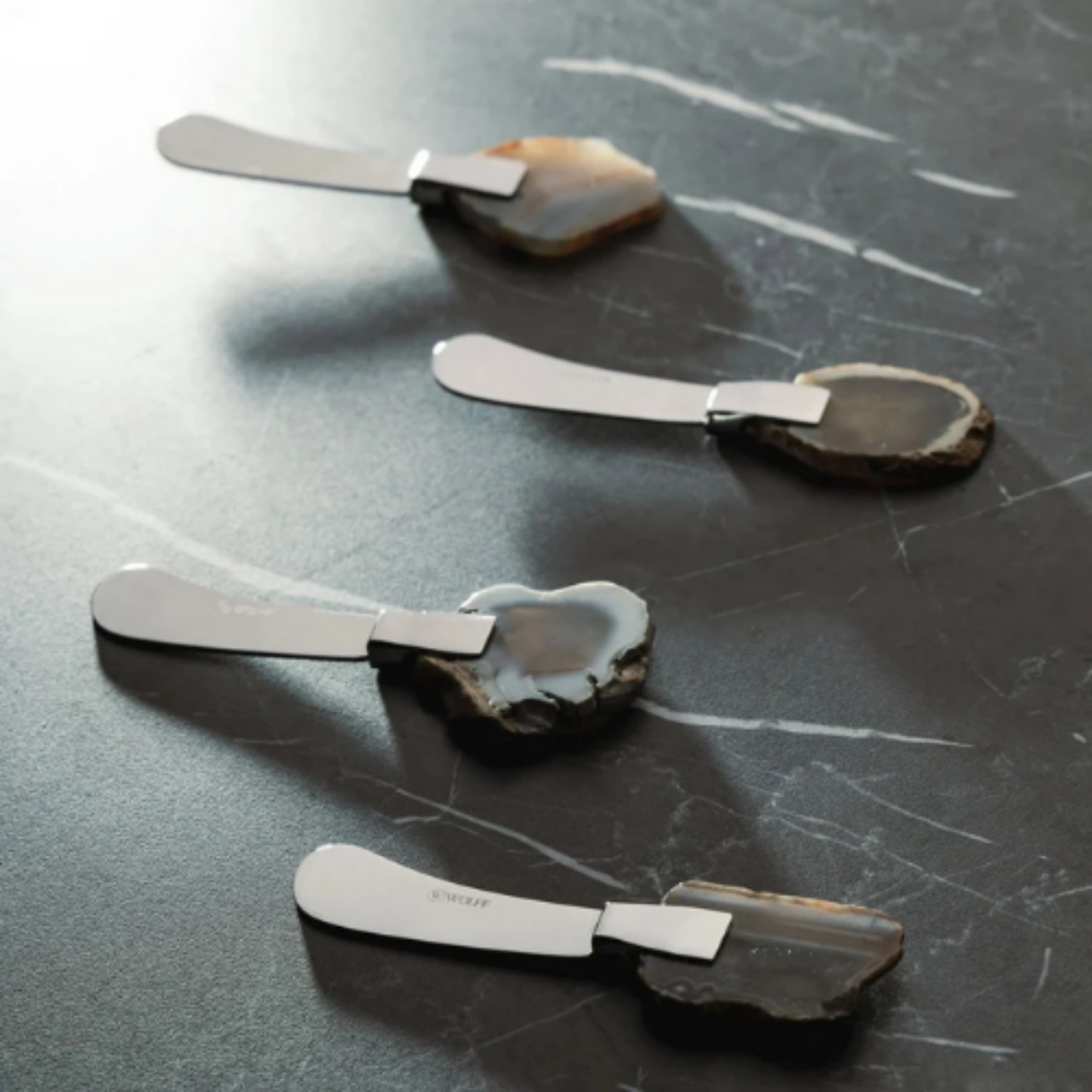 Conjunto 4 Espátulas - Aço Inox Ágata