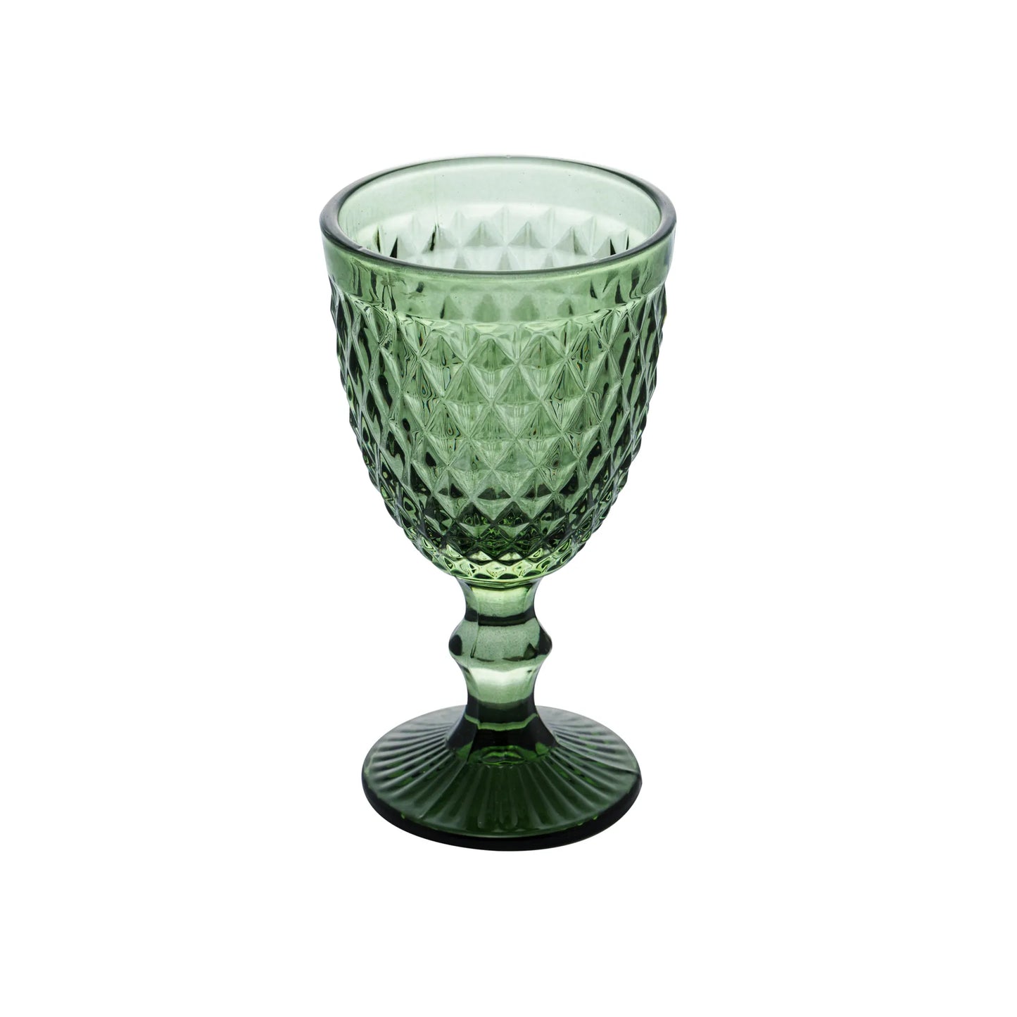 Conjunto 6 Taças p/ Água - Bico de Abacaxi Verde - 325ml