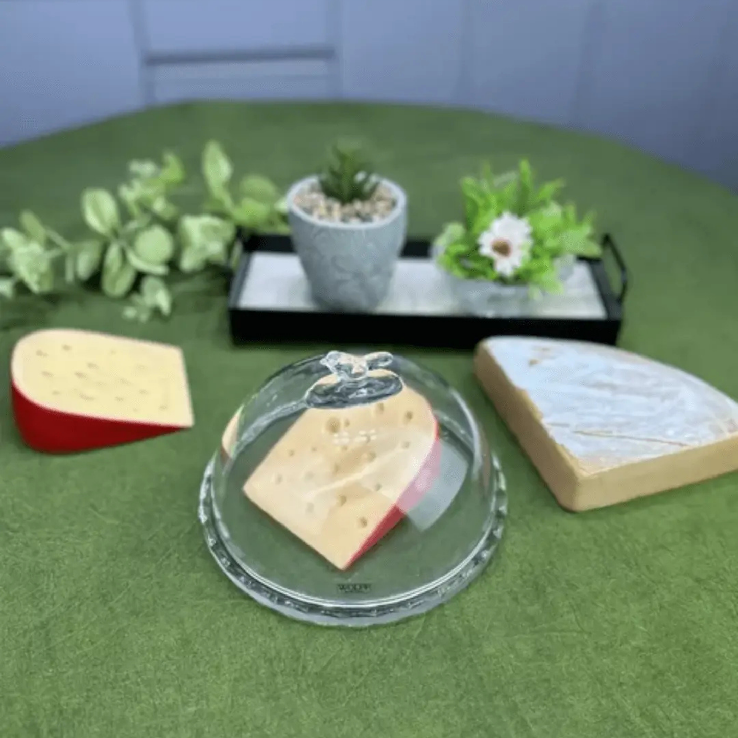 Queijeira c/ Tampa Cristal Ecológico - Bird - 20cm