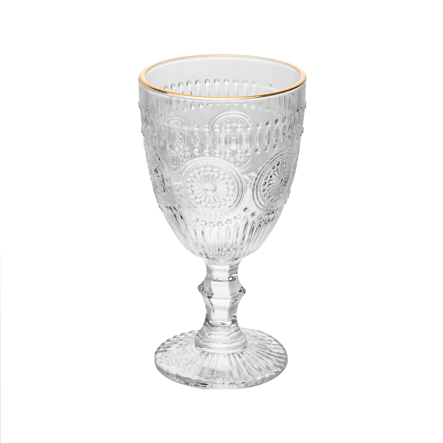 Conjunto 6 Taças - Fio de Ouro Mandala - 320ml