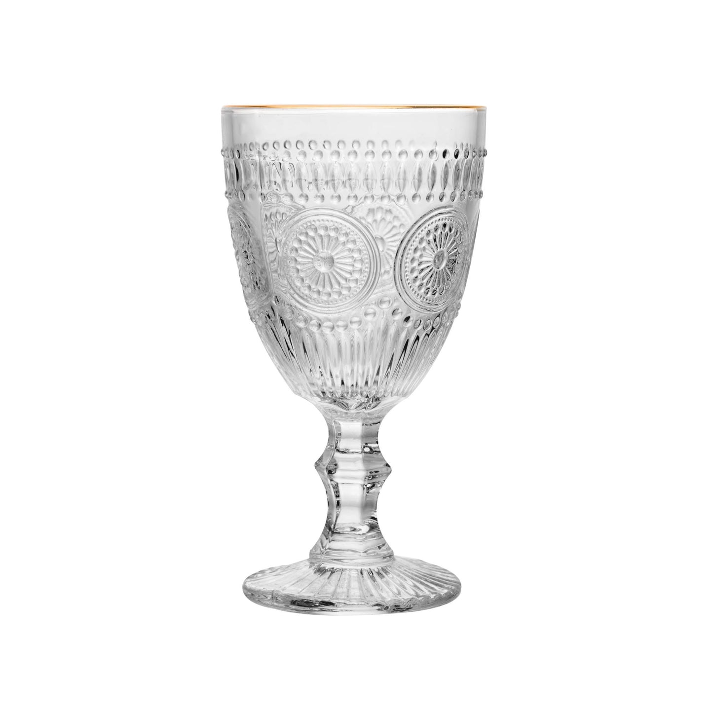 Conjunto 6 Taças - Fio de Ouro Mandala - 320ml