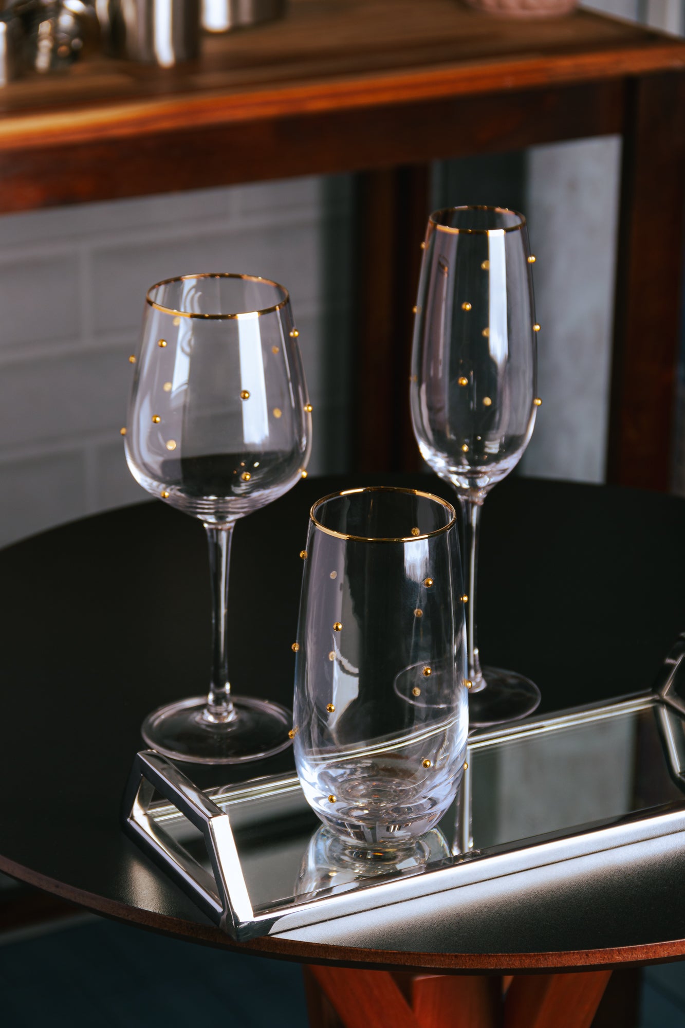 Conjunto 2 Copos - Balls Fio de Ouro - 300ml