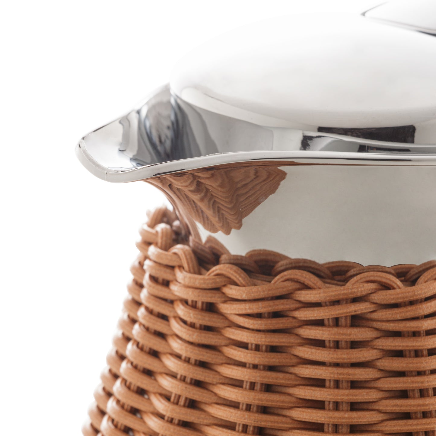 Garrafa Térmica - Aço Inox c/ Rattan - 1,5l