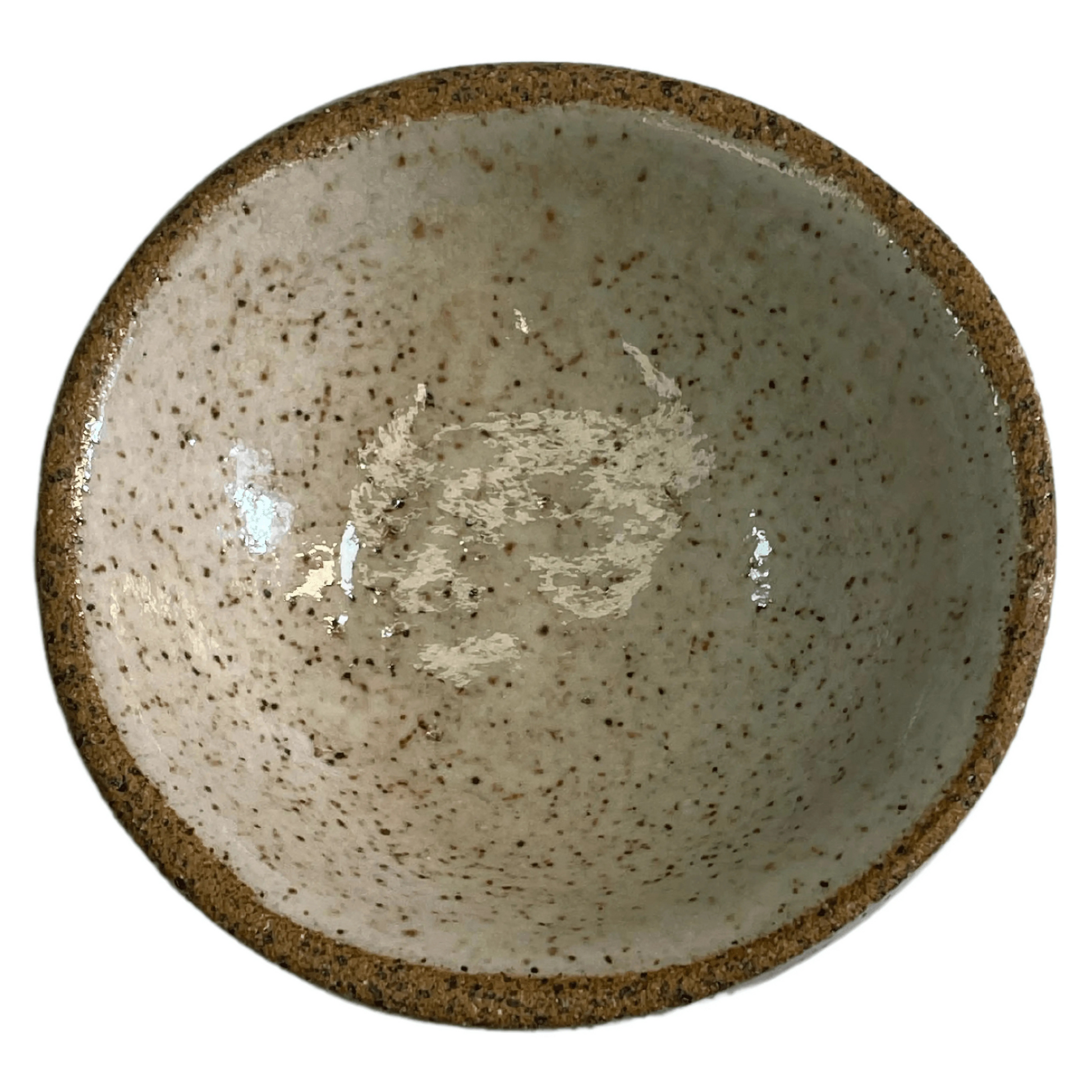 Bowl de Cerâmica Artesanal (80ml) na cor Branco Brilho, ideal para molhos.