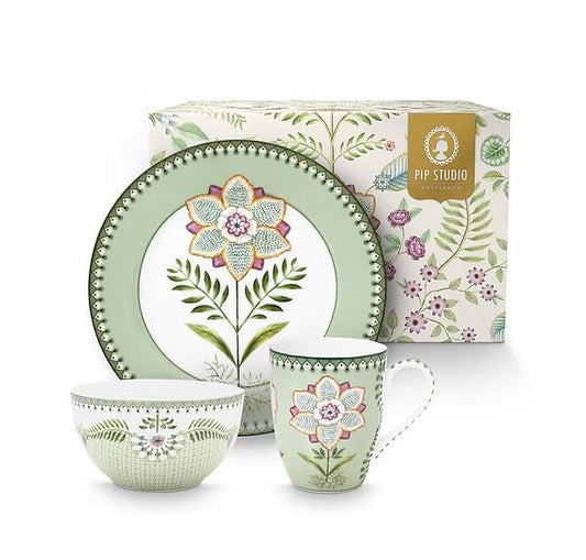Set/3 Breakfast Lily&Lotus Verde Claro - Lily&Lotus - Pip Studio