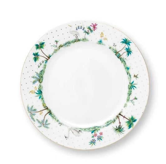 Prato de Sobremesa - Dots Branco - Jolie - Pip Studio - 23cm