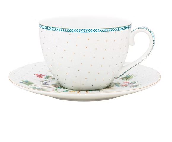 Xícara de Chá - Dots Branco - Jolie