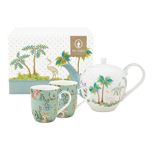 Tea Set Pequeno com 3 Peças Flowers - Jolie - Pip Studio