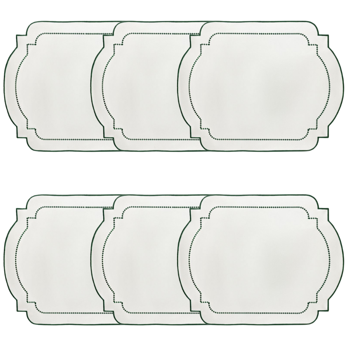 Jogo Americano - Impermeável Retangular Verde
