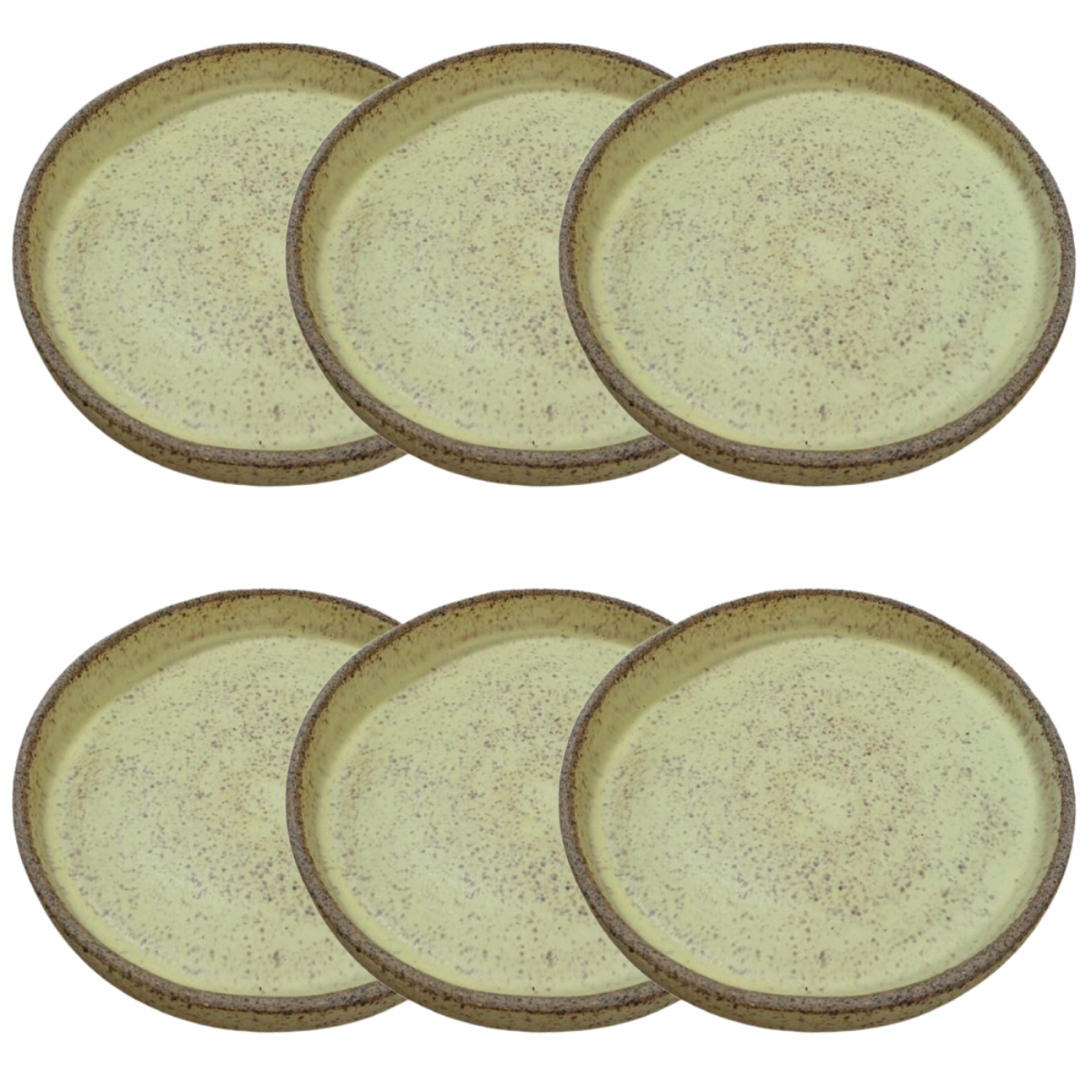 Prato 90º - Amarelo Fosco -  Cerâmica Artesanal  - 12cm