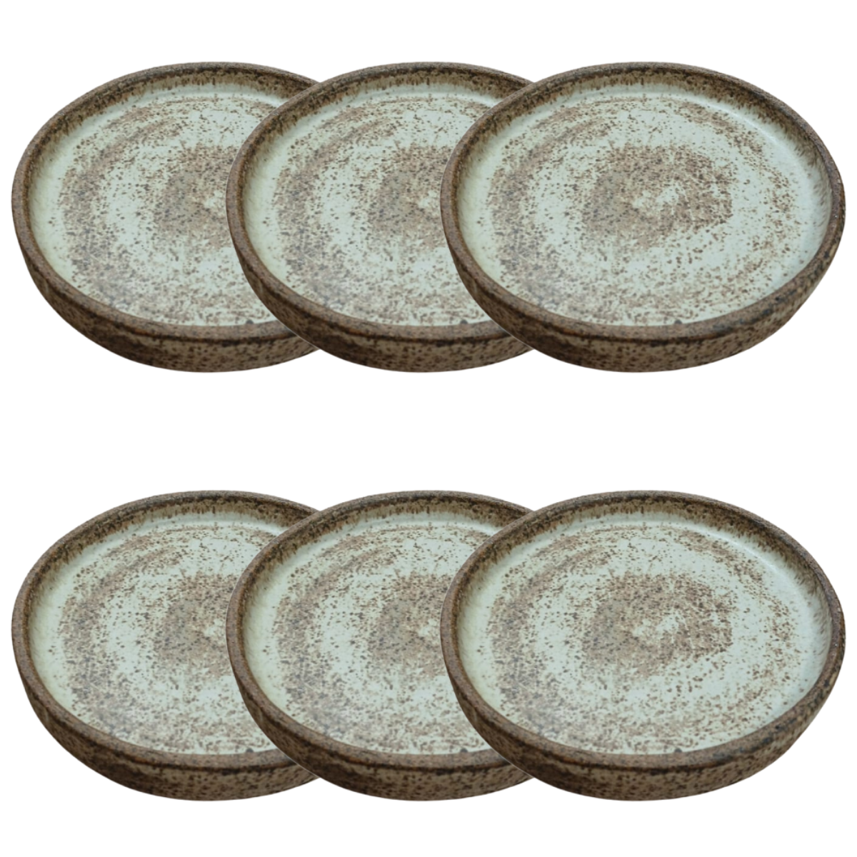 Prato 90º - Creme Brulle - Cerâmica Artesanal - 12cm