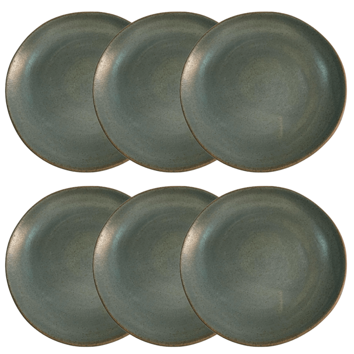 Prato de Sobremesa - Cinza Grafite - Cerâmica Artesanal - 21cm