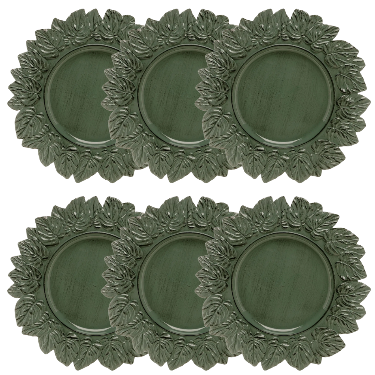 Sousplat - Garden Leaf Verde - 35cm