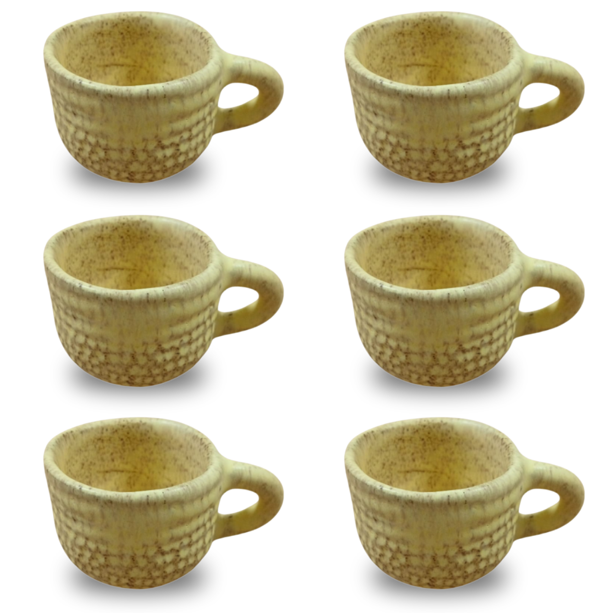 Xícara - Amarelo Fosco - Cerâmica Artesanal - 200ml