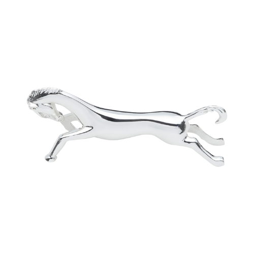 Conjunto de 6 suportes para talheres em zamac prateado, com formato decorativo para mesa posta.