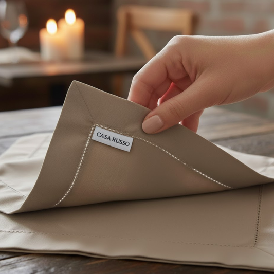 Guardanapo Tricoline Caqui - 50x50 - Casa Russo