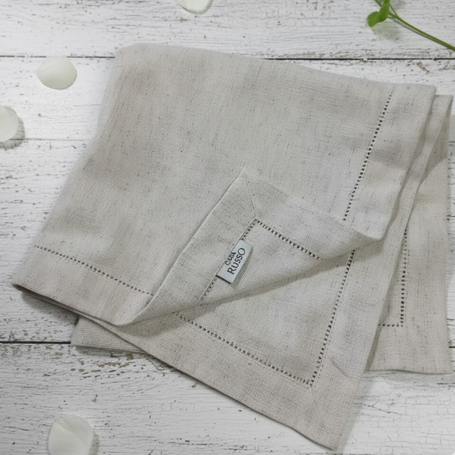 Guardanapo em Linhão Cru - Casa Russo - 50x50