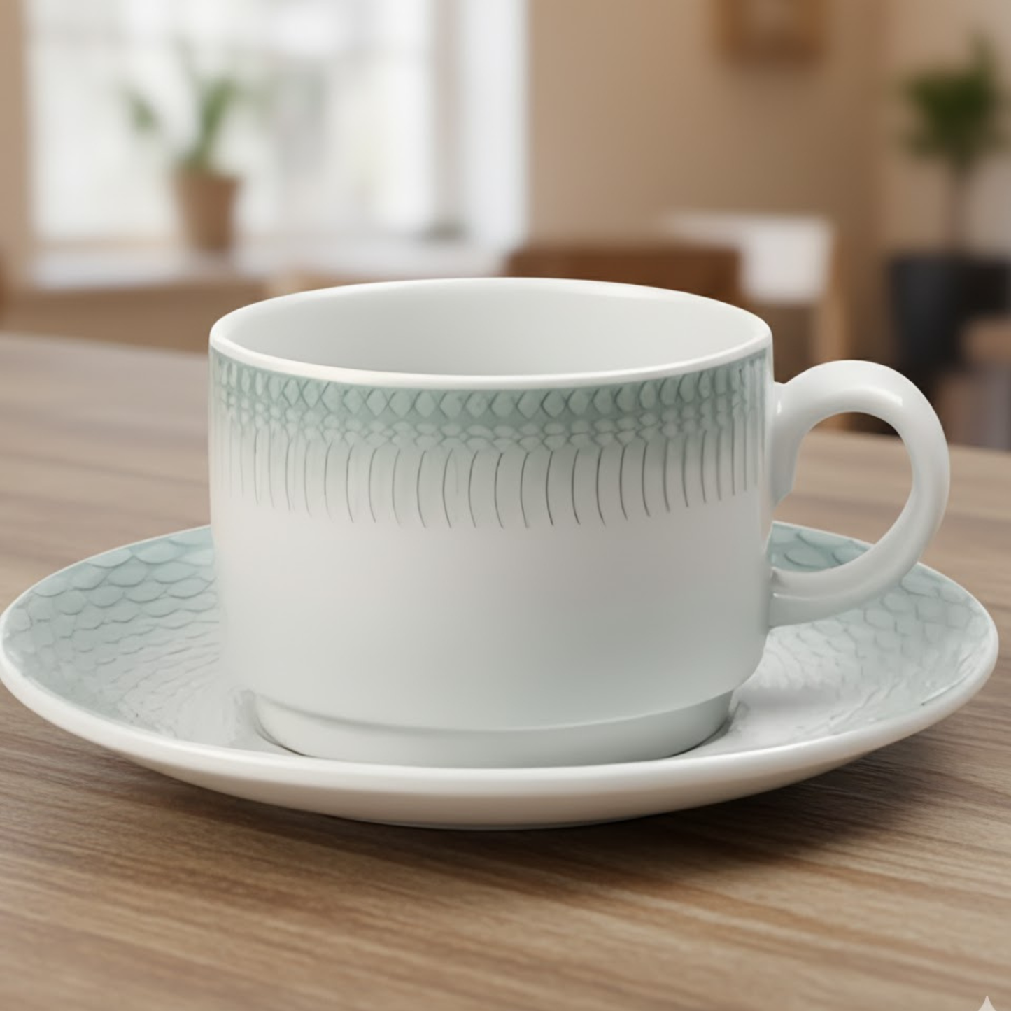 Xícara de Chá c/ Píres de Porcelana Venezia Hotel - Vista Alegre – 223ml