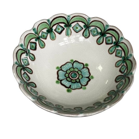 Prato Fundo Italiano  Goccia Verde Vietri Costa Amalfitana 21cm