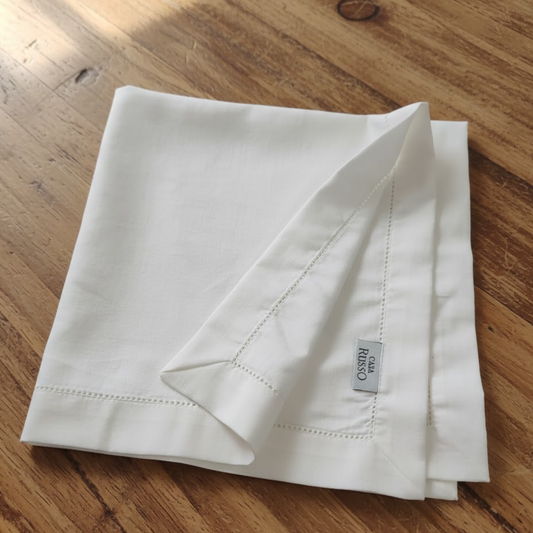 Guardanapo Tricoline - Off White - Casa Russo - 50x50