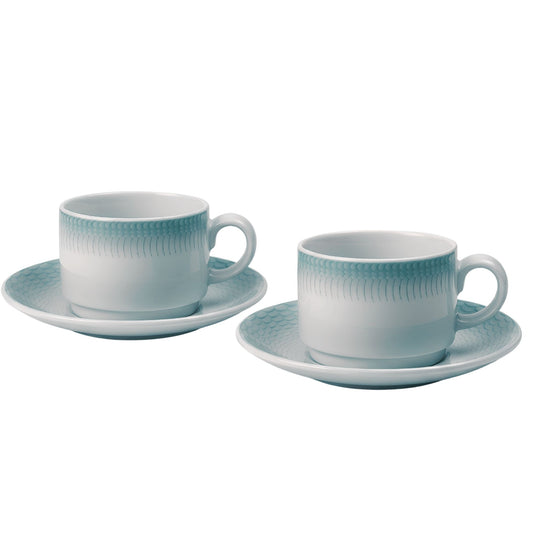 Set 2 Xícaras de Chá com Píres Venezia Hotel – Porcelana Vista Alegre 223ml