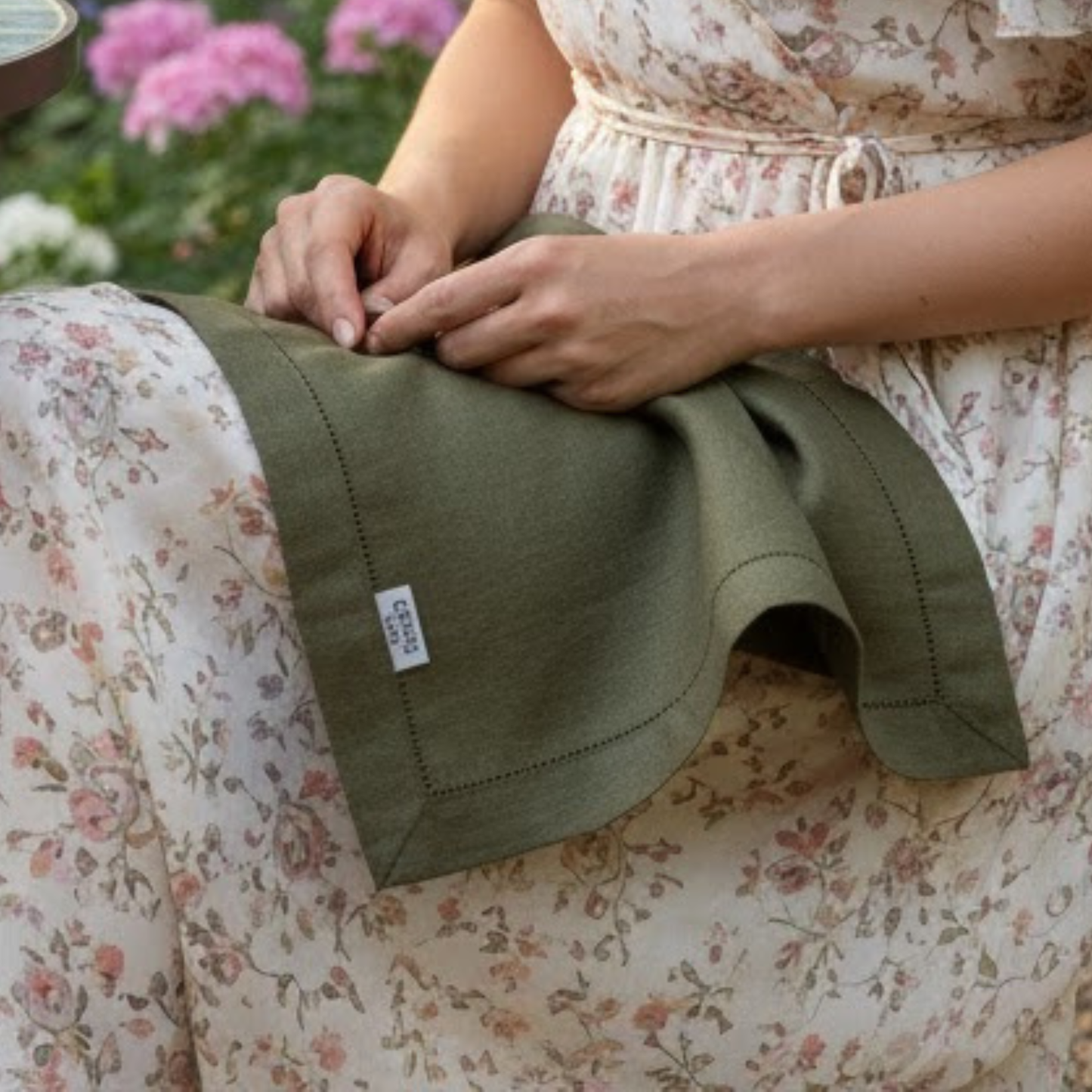 Guardanapo de Linho Verde - Casa Russo - 50x50