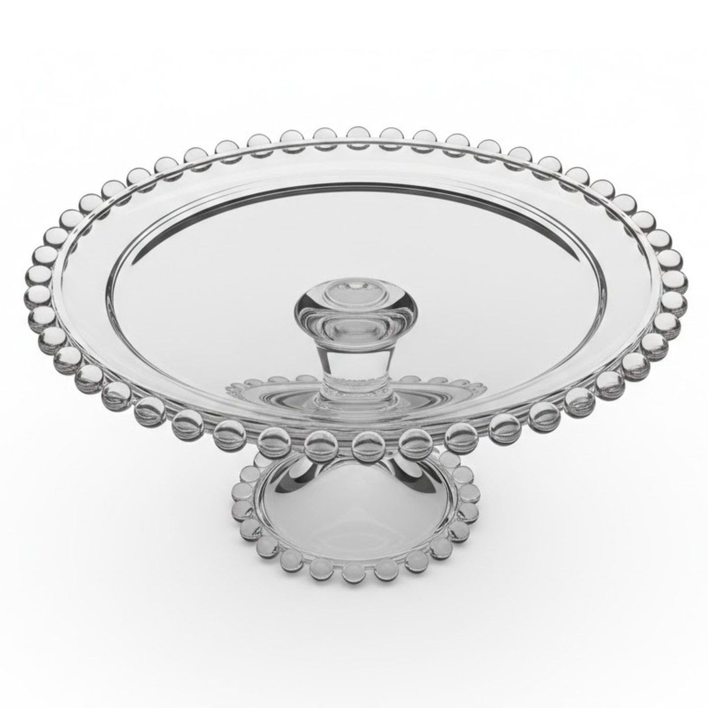 Boleira de Cristal Pearl - 31cm - Sofisticação e Brilho