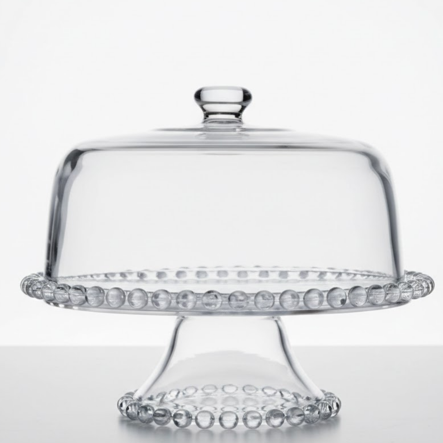 Boleira de Cristal com Tampa Pearl 31x25cm