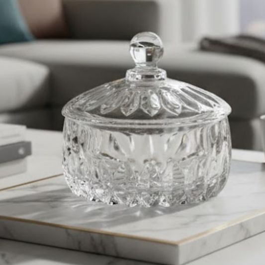Potiche Louise em Cristal de Chumbo – Design e Brilho Premium