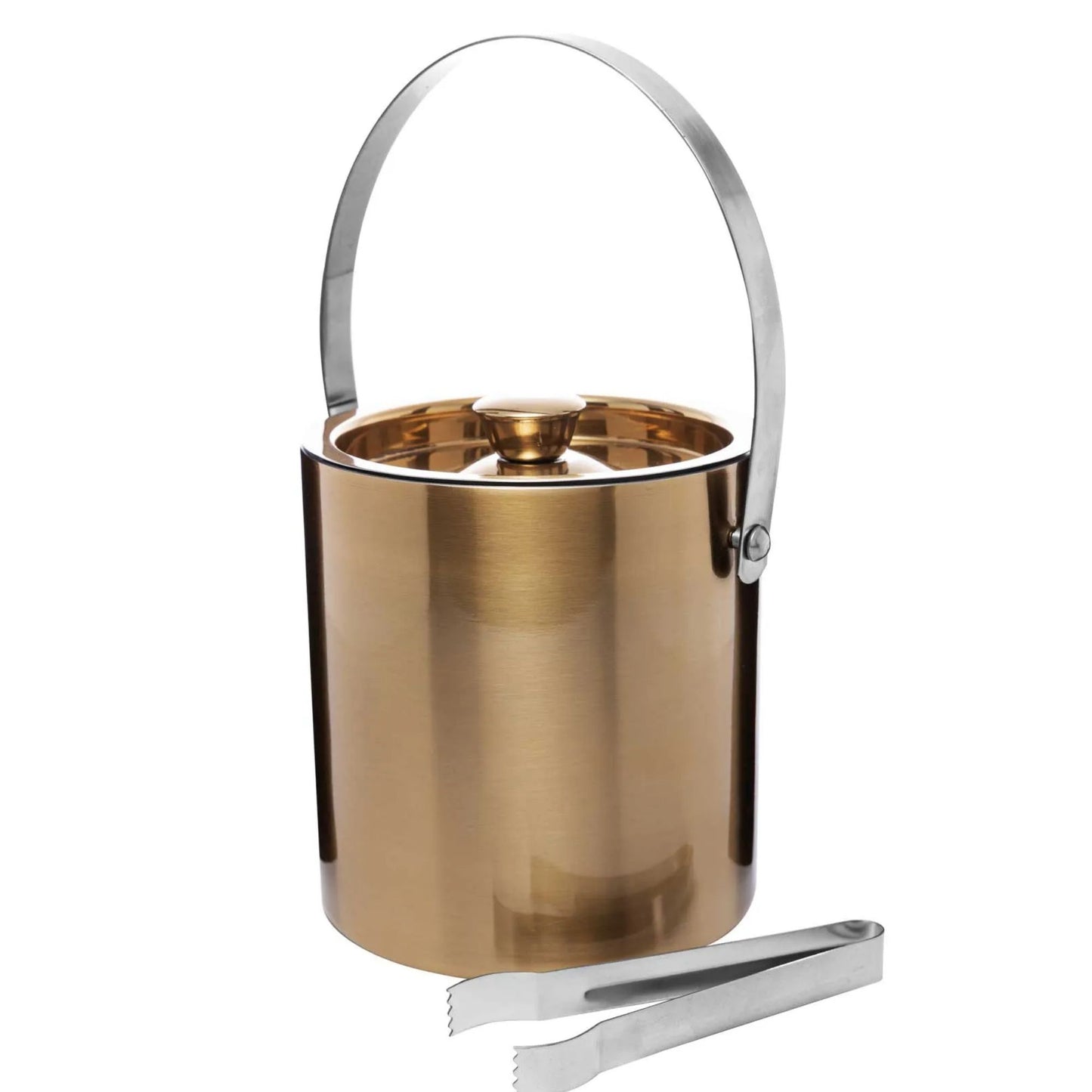 Balde de Gelo Old Fashion Gold – Aço Inox Premium com Acabamento Dourado