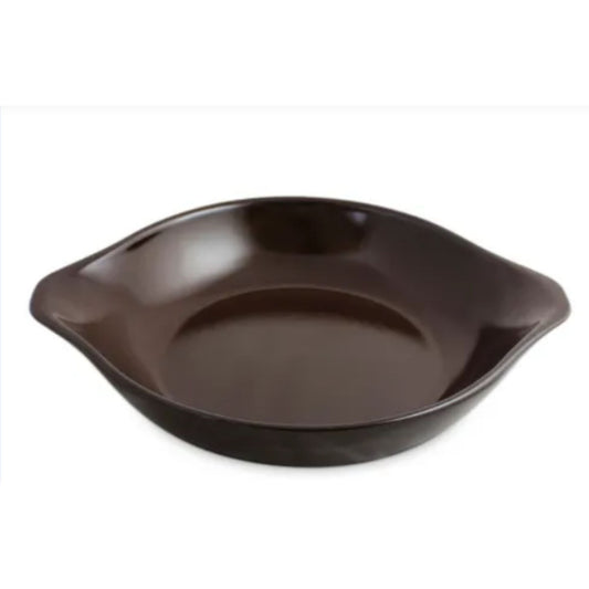 Assadeira de Cerâmica -  Ceraflame com Aba – Linha Chocolate - 20cm / 500ml