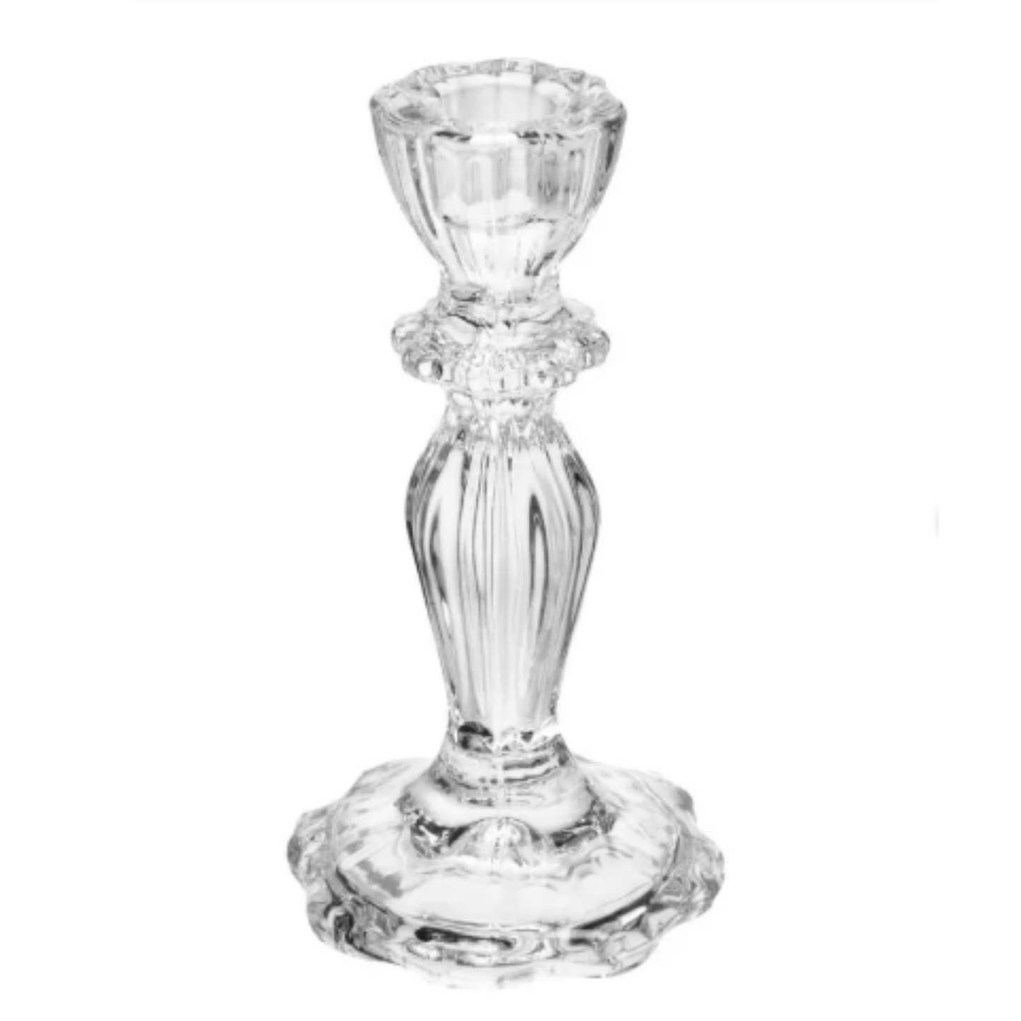 Castiçal de Vidro Wolff Argos – 8cm x 16cm