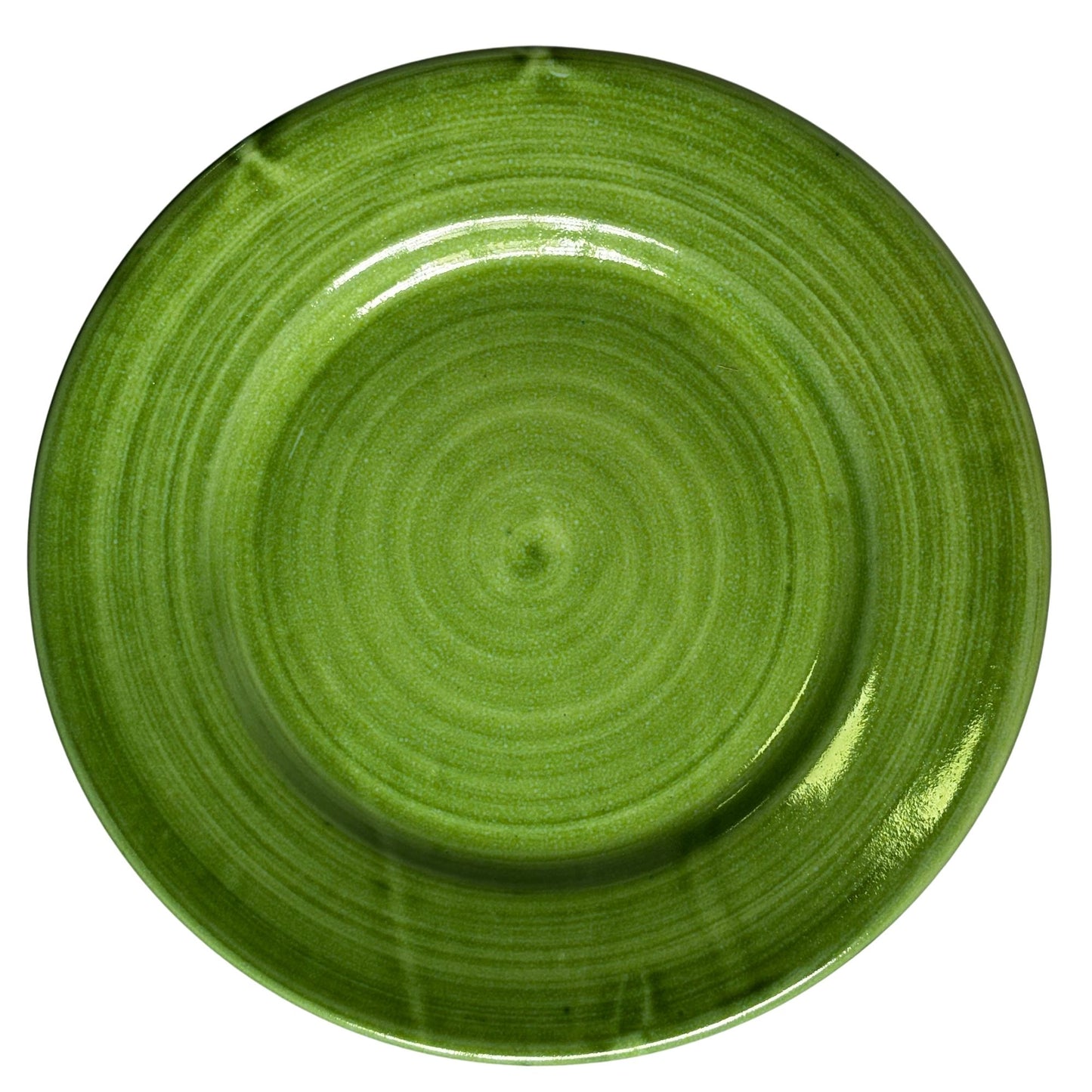 Prato Italiano de Entrada e Sobremesa Pistacchio Vietri – Costa Amalfitania -  Cerâmica Artesanal Italiana - 22cm