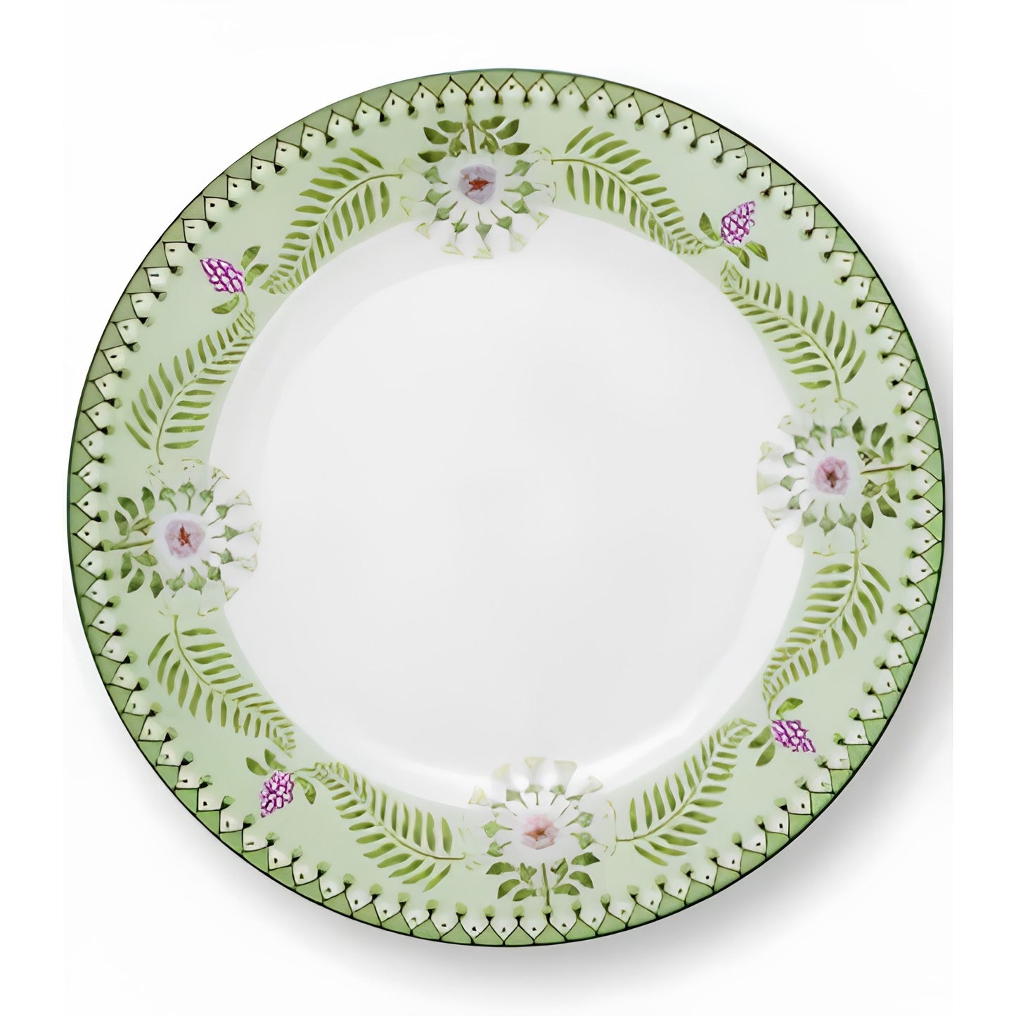 Set 2 Pratos de Sobremesa Coleção Green Lily & Lotus — 23cm
