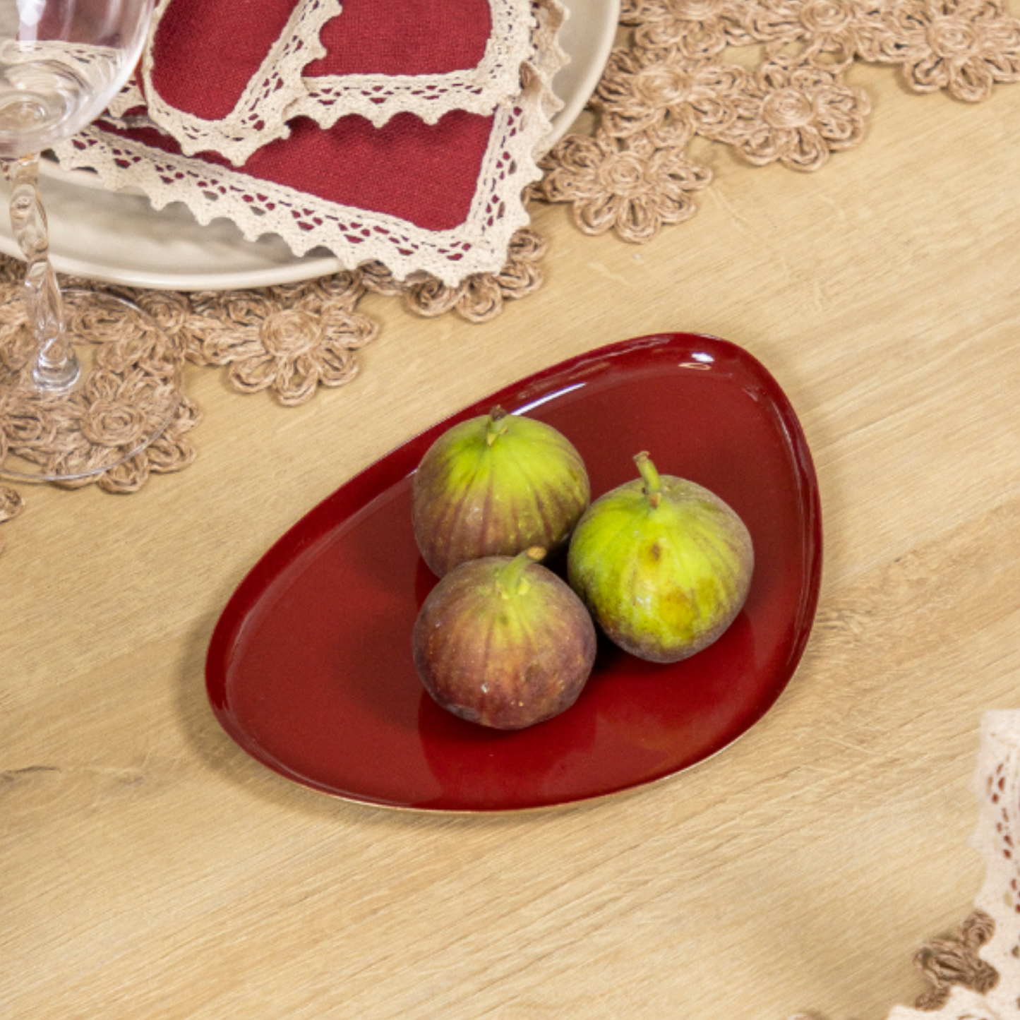 Bandeja de Ferro Essenza Marsala – 16cm x 13,5cm