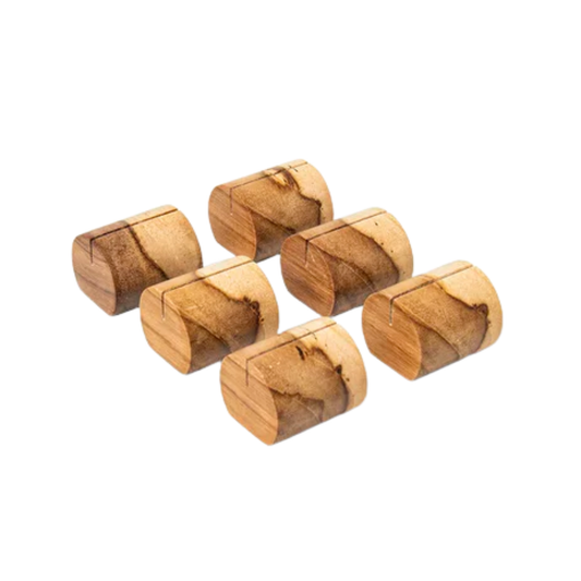 Set de Marcadores de Lugar Brazil Wood 6 Peças