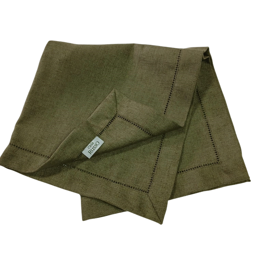 Guardanapo de Linho Verde - Casa Russo - 50x50