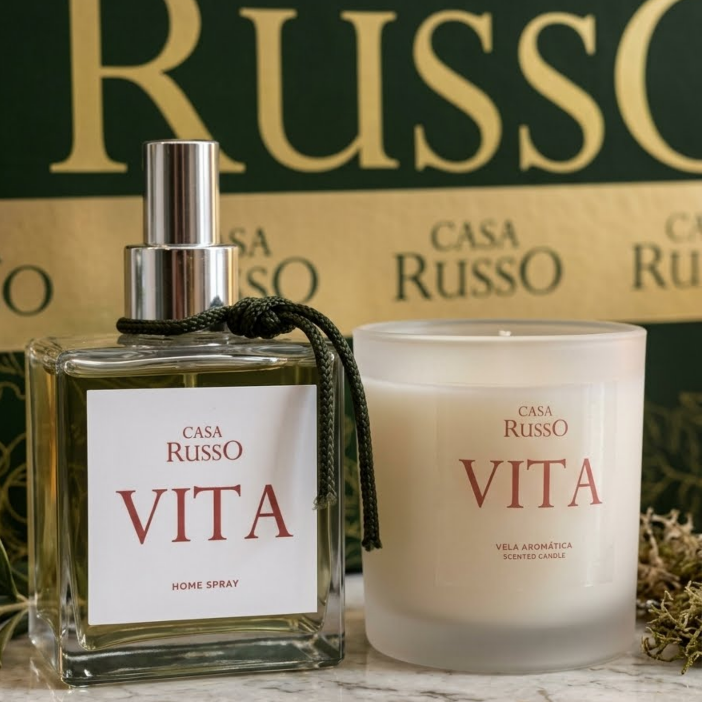 Kit Aromático Vita – Home Spray + Vela | Casa Russo