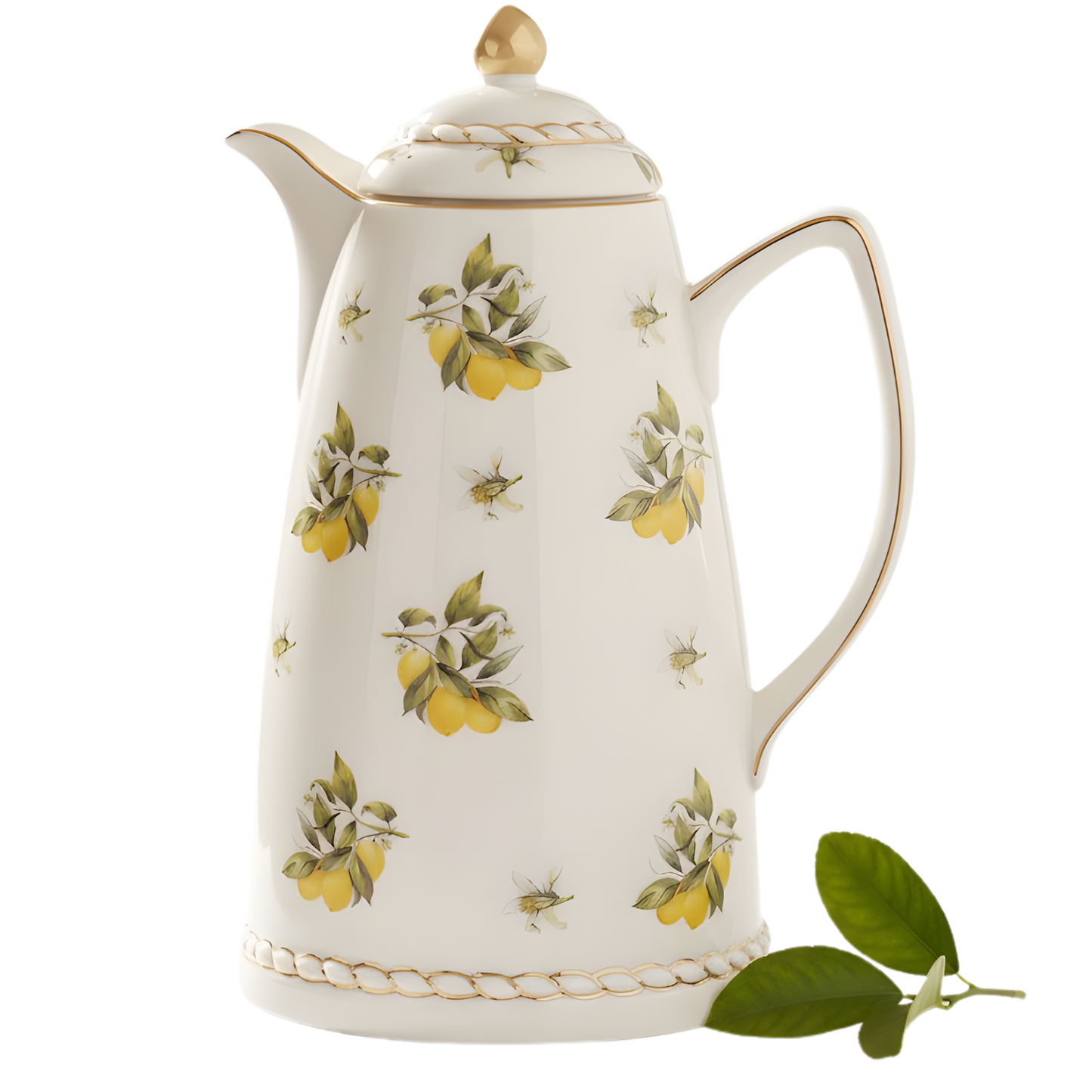Garrafa Térmica de Porcelana Lemon 28cm - 900ml - A Arte de Servir com Elegância